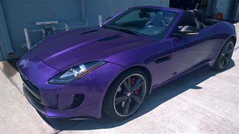 My Jaguar Ftype Wrapped In Purple So Gorgeous Cars Trucks Purple