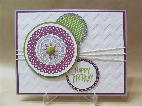 The following birthday card designs range in. Savvy Handmade Cards: Happy Birthday Circles Card