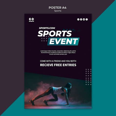Free Psd Poster Template For Sports Event