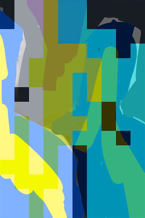 Abstract Pixelation Layered Digital Art By John Buttons Pixels