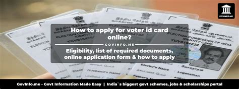 National Voters Service Portal How To Apply For Voter Id