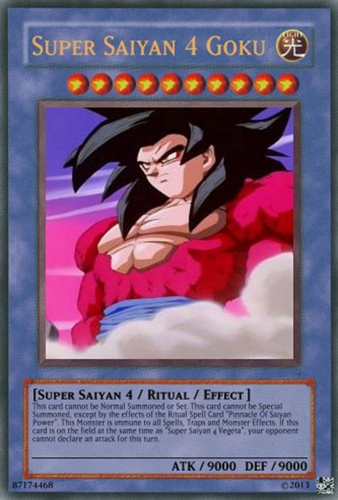 Ssj4 Goku Card By Inglip007 On Deviantart