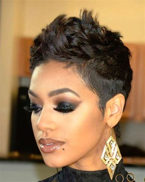 49 Gorgeous Short Pixie Hairstyles Ideas For Black Women Black Haircut Styles Black Women
