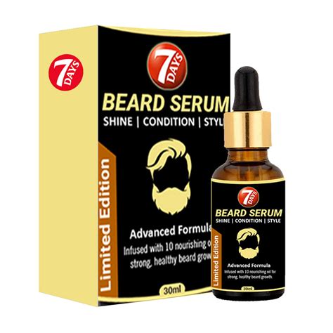 7 days beard serum beard growth serum smooth shine hairs