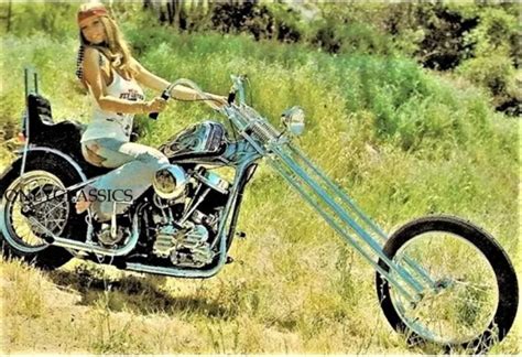 Roberta Pedon Harley Davidson Panhead Chopper Moto X Foto Busty Pin