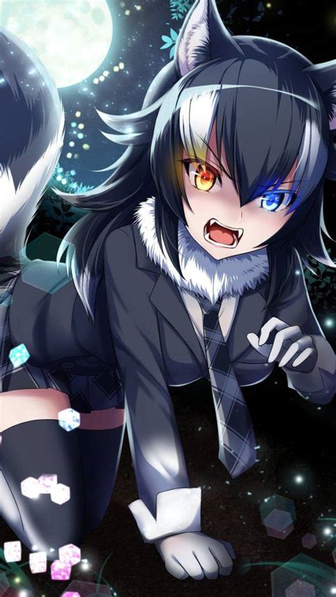 Share the best gifs now >>>. Anime wolf girl wallpaper by frost1037439 - eb - Free on ...