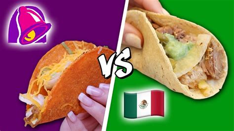 Taco Bell Vs Authentic Mexican Food Youtube
