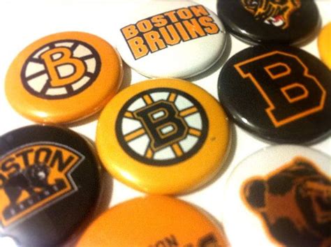 Boston Bruins Nhl Hockey Pinback Buttons Sports Team Pin Set