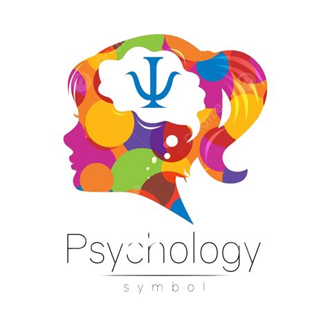Logo Psikologi Berwarna Warni Dengan Kepala Perempuan Dan Simbol Psi Vektor Dokter Peduli