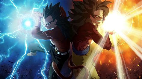 Goku And Vegeta Dragon Ball Super Saiyan 4 4k Live Wallpaper Youtube