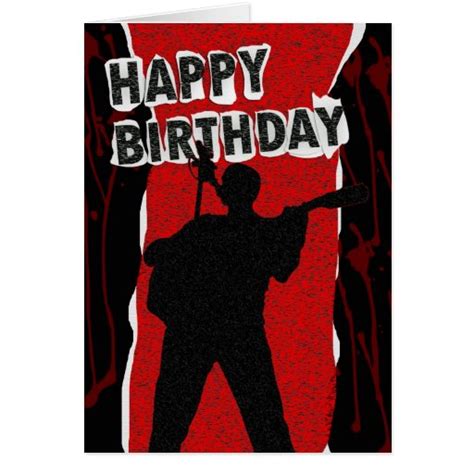 Happy Birthday Old Punk Style Card Zazzle