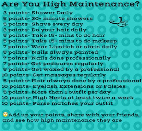 Are You High Maintenance Quiz And Its Ok Of You We Are High