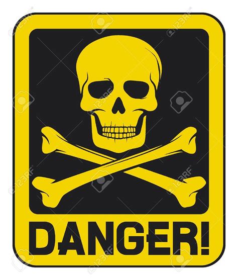 Danger Sign Skull And Crossbones