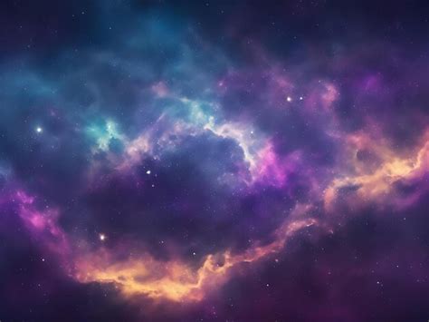 Premium Ai Image Nebula Galaxy Background With Purple Blue Outer