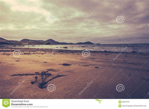 Sunset Over Ballingskelligs Bay Beach Stock Photo Image Of Holiday