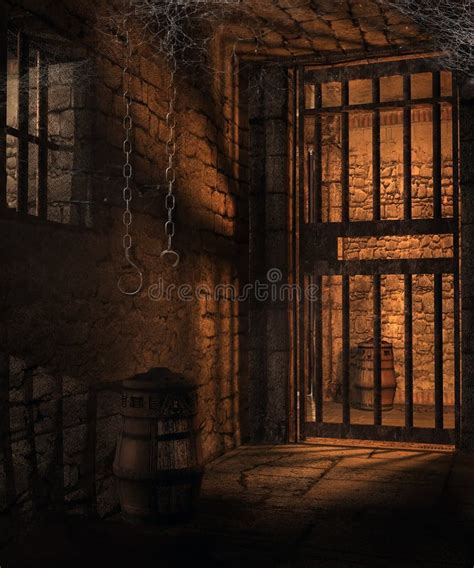 Dark Cells In A Dungeon Stock Illustration Illustration Of Cell 64430662