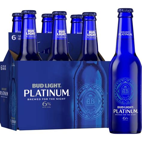 Bud Light Platinum Beer Bottles 12 Fl Oz Instacart