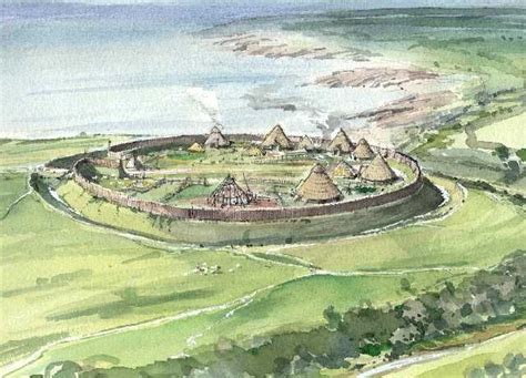 Celtic Settlement Ancient Buildings Iron Age Ancient Celts