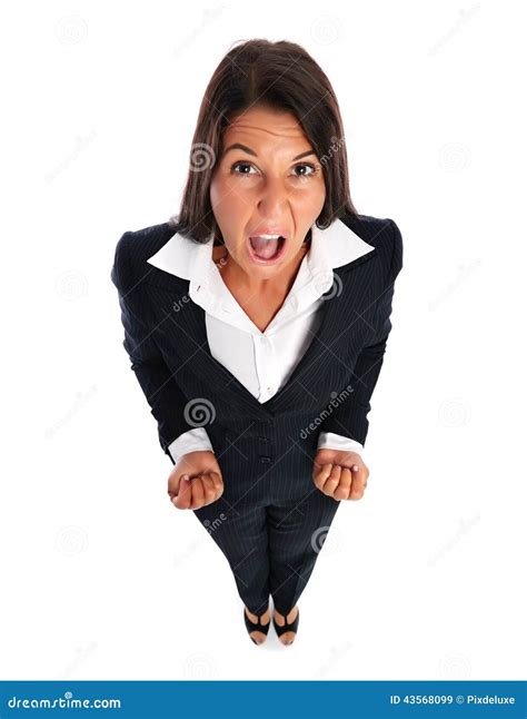 Angry Businesswoman Stock Image Image Of Anger Fist 43568099