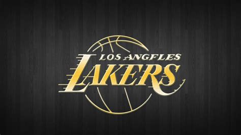 Los Angeles Lakers Yellow Logo In Black Background Hd Lakers Wallpapers