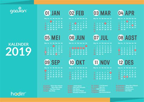 Kalender Hr 2021 Lengkap Dengan Jadwal Libur Dan Cuti Massal Karyawan