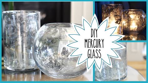 Diy Faux Mercury Glass Pottery Barn Inspired Youtube