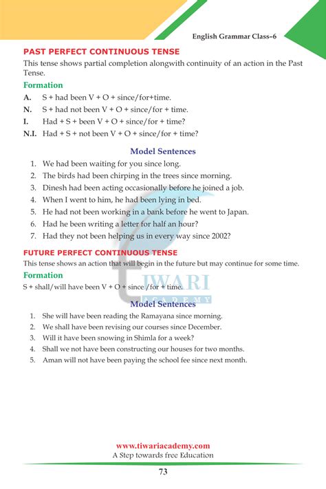 Exercises On Past Perfect Continuous Tense For Class Best Games