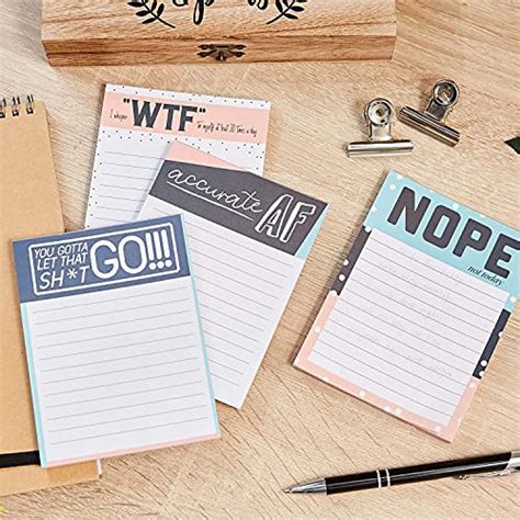 Paper Junkie To Do List Notepads With Fun Messages Pack Sheets