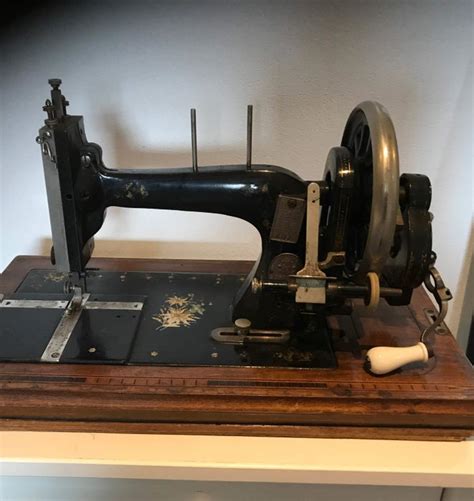 winselmann sewing machine in wooden box circa 1900 catawiki