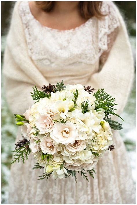 Winter Wedding Bouquets Rustic Vintage Winter Wedding Want That
