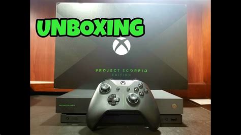 Xbox One X Project Scorpio Edition Unboxing Youtube