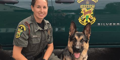 Warden Reed Of Newport Becomes Vermonts Newest K9 Game Warden Unit