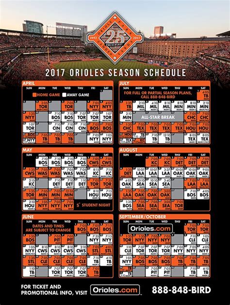 Orioles 2024 Schedule Printable Your Guide To A Season Of Baseball
