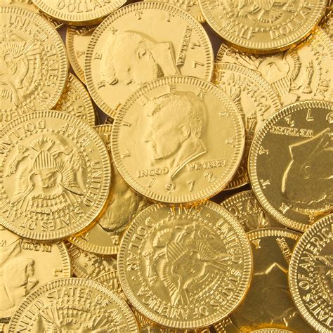 Gold Chocolate Coins 1 Lb Bag • Chocolate Coins • Bulk Chocolate • Oh