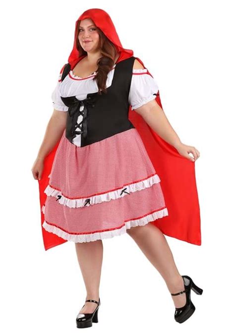 Plus Size Knee Length Red Riding Hood Costume Storybook Costumes