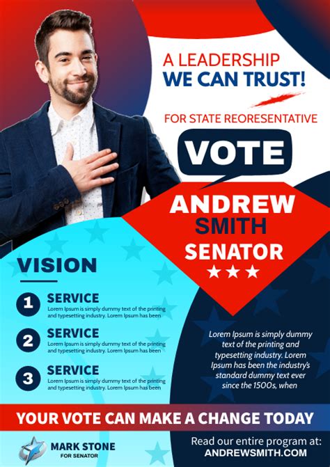 Political Campaign Flyer Template Postermywall