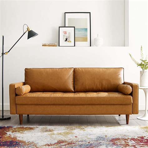 Leather Match Sofa Modern Movable Chaise Camel For You It Could Be A