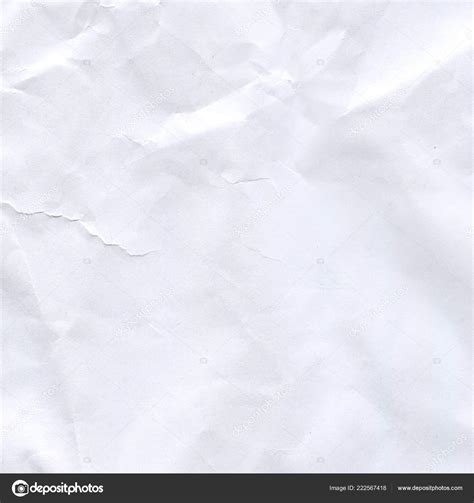 Wrinkled Paper Background Close Crumpled White Paper Texture Stock