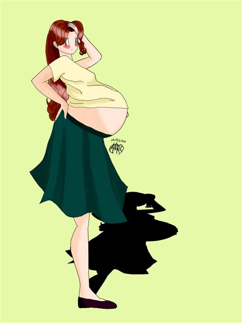 Shy Pregnant Girl By Almeram02 On Deviantart