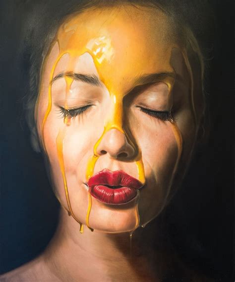 Hyper Realistic Portrait Oil Painting Woman By Mike Dargas 7
