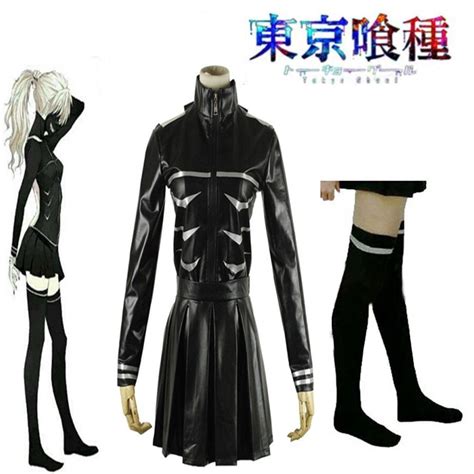 Anime Tokyo Ghouls Female Fight Uniform With Socks Cosplay Costume