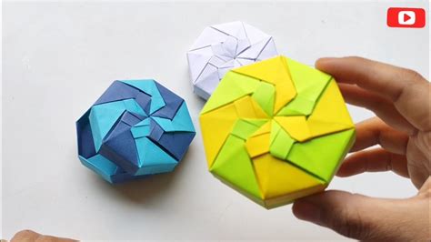 Origami Caja Con Tapa 👍 Fácil Y Rápido Papiroflexia Box With Lid Easy