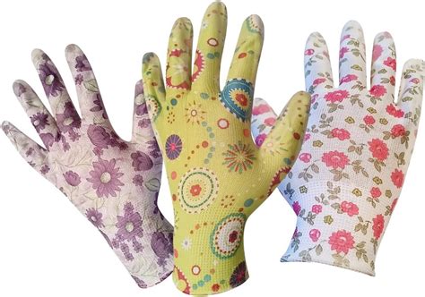 Gardening Gloves For Women 3 Pack Medium Breathable