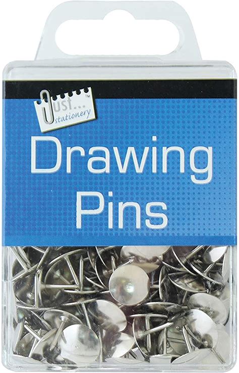 2x978950 Assorted Drawing Pins Pack Of 120 Uk Diy And Tools