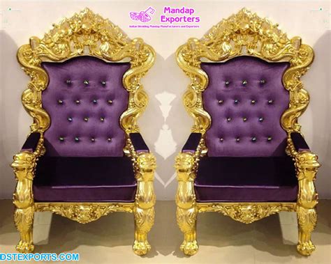 Bride & groom thrones chairs. Wholesale Designer Bride & Groom Wedding Throne Chairs ...