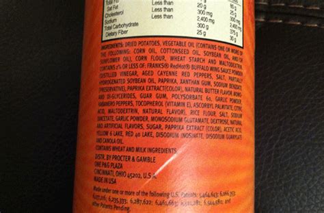 33 Franks Red Hot Nutrition Label Labels Design Ideas 2020