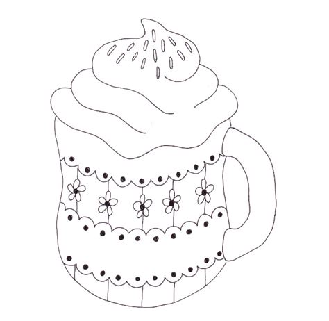 Cocoa cute hot chocolate shopkins toy. Cup of Cocoa Coloring Page - Wee Folk Art