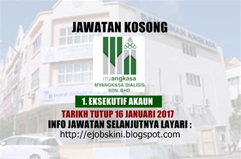 Nosktahco holdings sdn bhd was established as a private limited company on 13th of june, 1989. Jawatan Kosong Myangkasa Dialisis Sdn Bhd - 16 Januari 2017