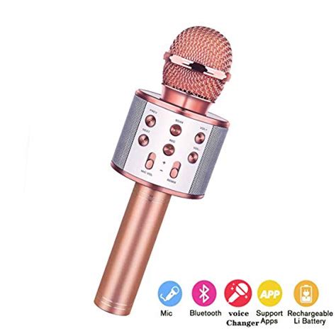 Wireless Bluetooth Karaoke Microphone3 In 1 Portable Handheld Karaoke