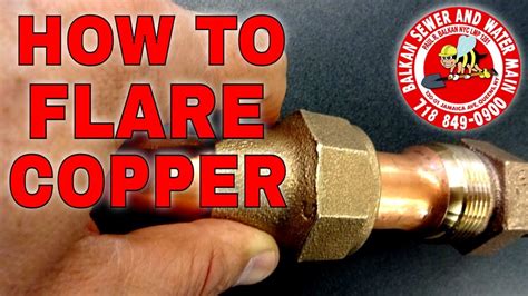 How To Flare Copper Water Tubing Learn From A Plumbing Professional Youtube
